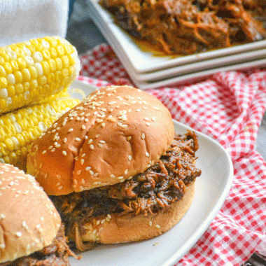 Slow Cooker Texas Style Barbecue Brisket Sandwiches