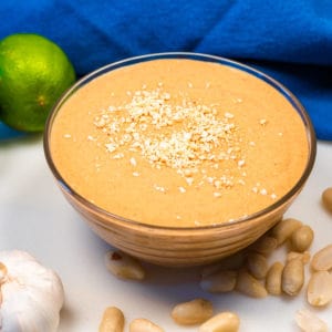 Creamy Thai Peanut Sauce with Coconut Milk