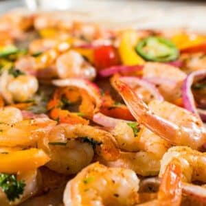 Sheet Pan Shrimp Fajitas