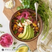 Mexican Quinoa Bowl with Corn and Peppers