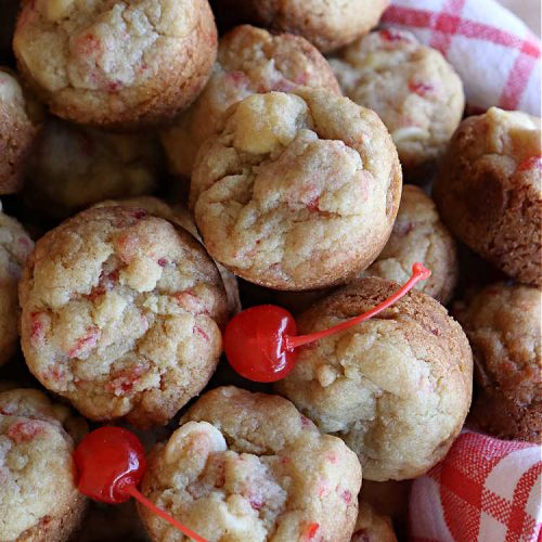 Cherry White Chocolate Cookie Cups