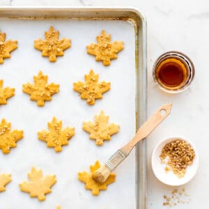Maple Shortbread Cookies