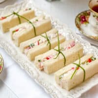 Strawberry Chicken Salad Tea Sandwiches