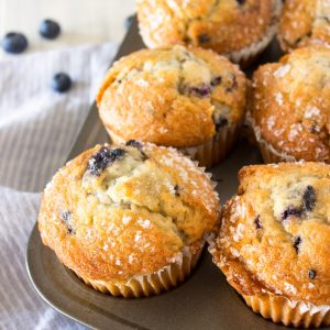 Blueberry Muffins with Lavender-Vanilla Icing