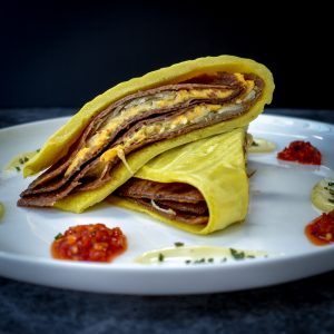 Keto Philly Cheesesteak Omelette