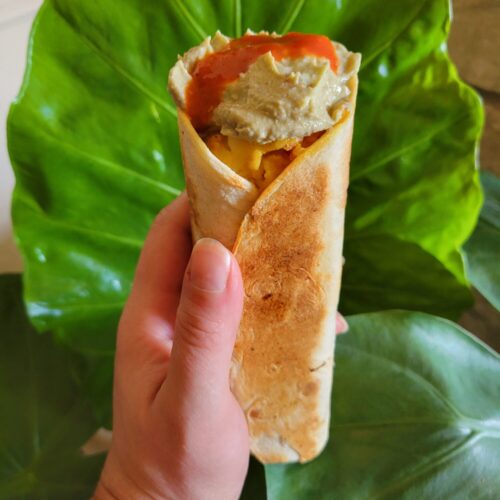 Burrito w/ Squash Macaroni & Cheese