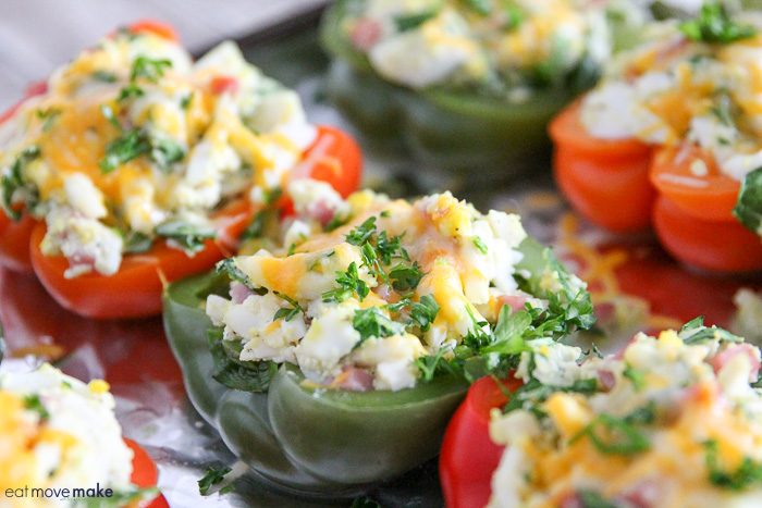 Ham and Egg Stuffed Peppers