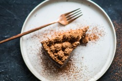 Tiramisu filled tart