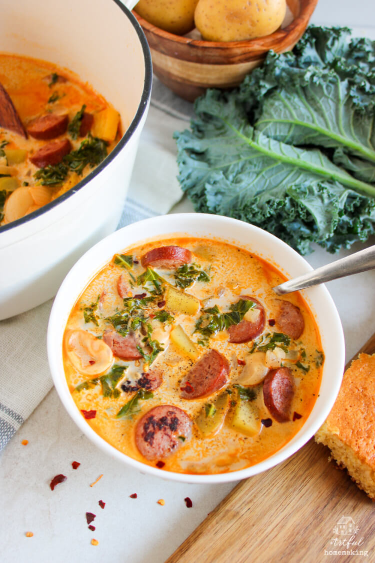 Sausage Potato Kale Soup
