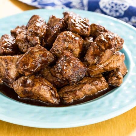 Honey Balsamic Steak Bites