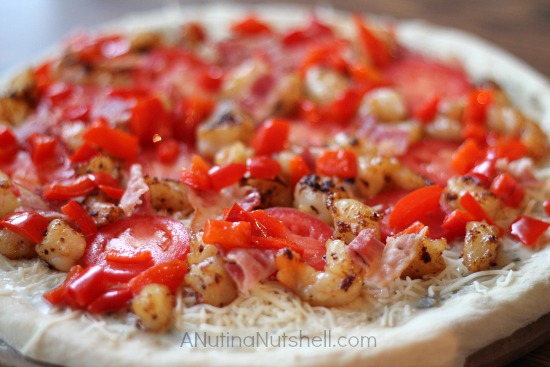 Shrimp Scampi Pizza