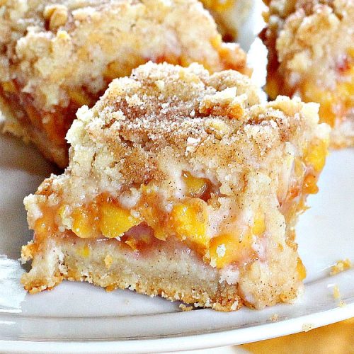 Peach Crumb Bars