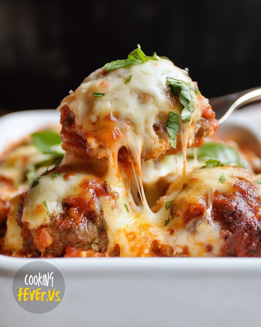 Cheesy Meatball Bake Delight