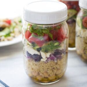 Make-Ahead Greek Quinoa Stacks