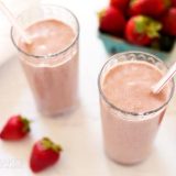 Strawberry Oats Coconut Chia Smoothie