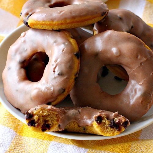 Pumpkin Chocolate Chip Donuts