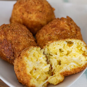 Latin Rice Balls and Beef Rice Balls