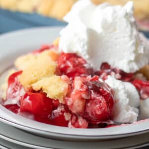 Sugar Cookie Cherry Cobbler
