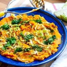 Sweet Potato Mash & Kale Colcannon
