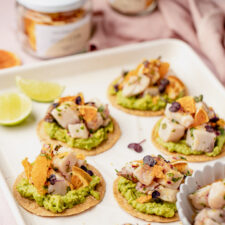 Citrus Fish Tostadas