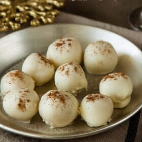 Eggnog Truffles