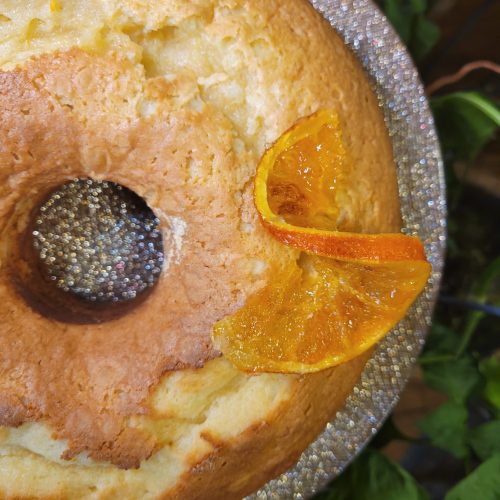 Moroccan Orange Cake w/ Candied Oranges