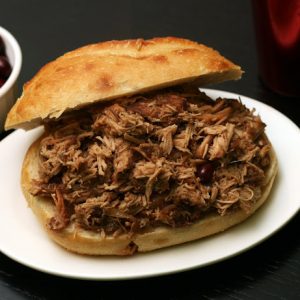 Cranberry Sauce'd Pulled Pork