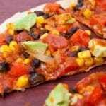 Vegan Enchilada Tortilla Pizza