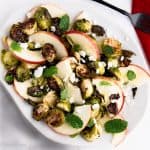 Roasted Brussels Sprout Salad with Apples