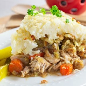 Leftover Turkey Dinner Pie
