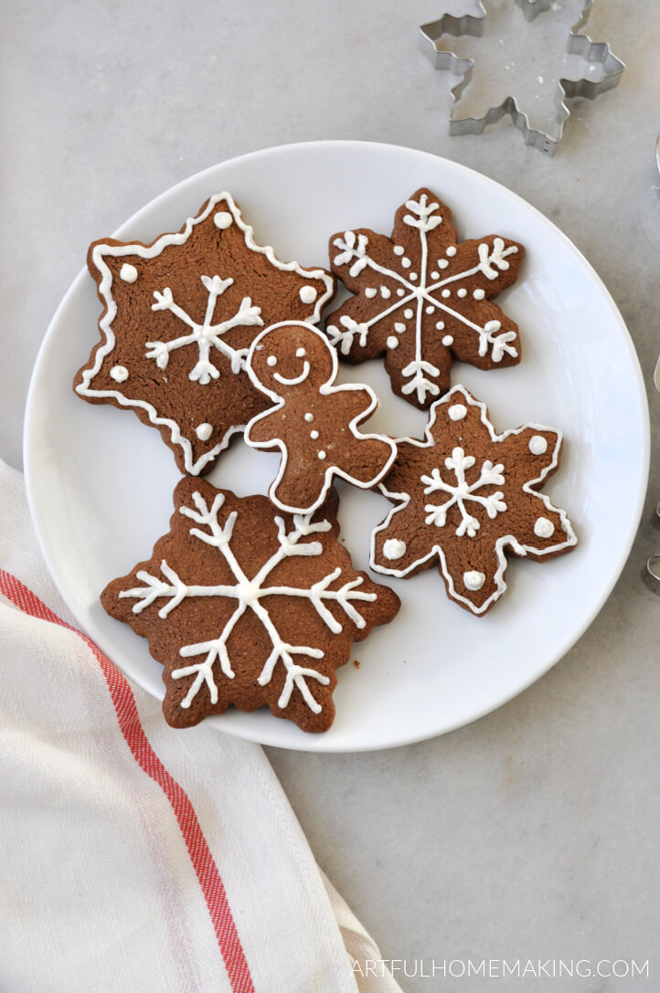 Healthy Gingerbread Cookies with Honey