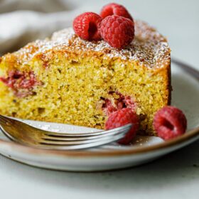Raspberry Pistachio Cake