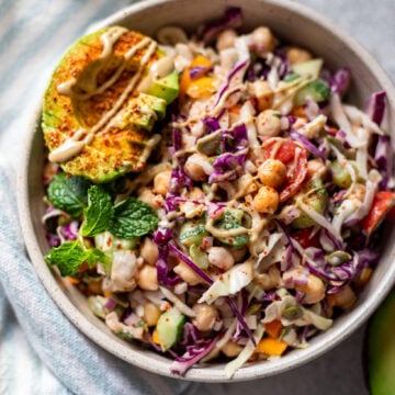 Creamy Tahini Lime Slaw