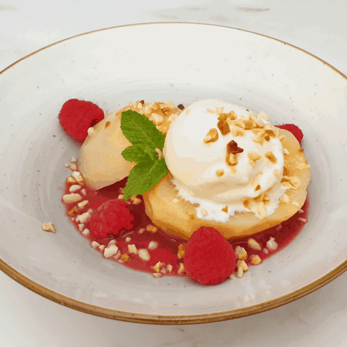 White peach Melba