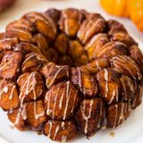 Overnight Pumpkin Monkey Bread with Maple Icing
