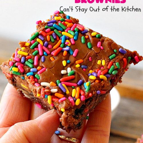 Fudgy Sprinkle Brownies