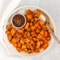 Air Fryer Sweet Potato Cubes