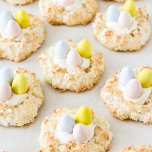 Easter Birds Nest Cookies (Coconut Macaroons)