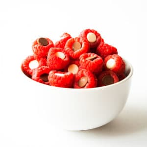 Chocolate Chip Stuffed Raspberries