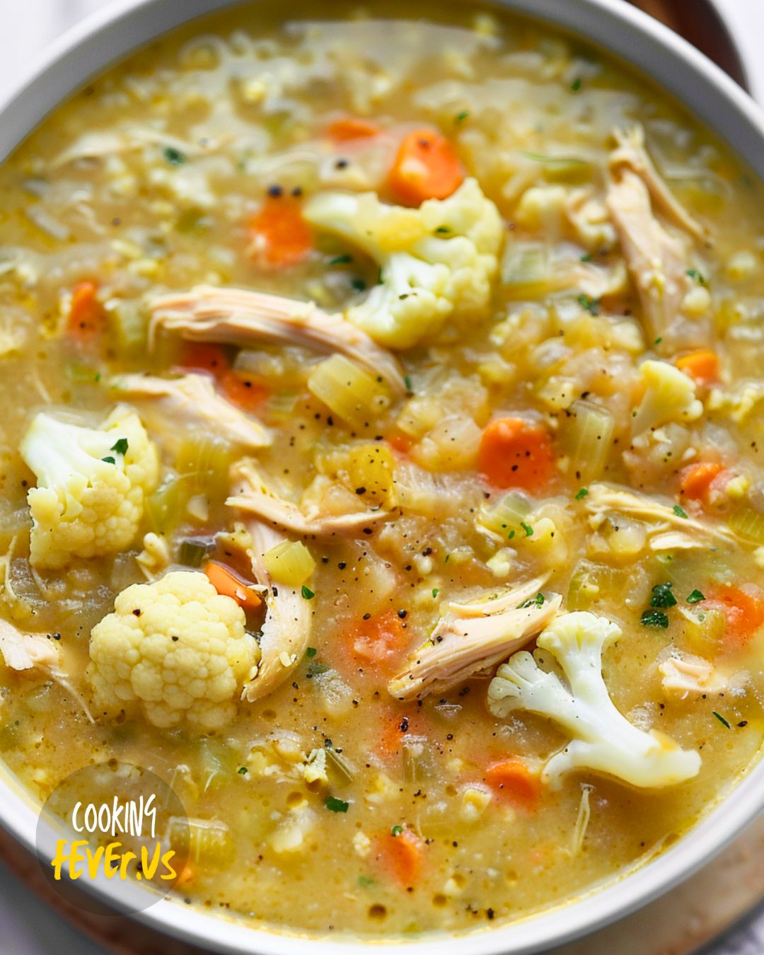 Cauliflower Chicken Soup