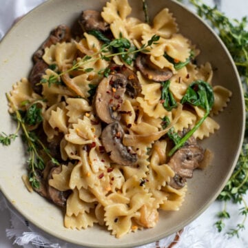 Vegan Mushroom Stroganoff
