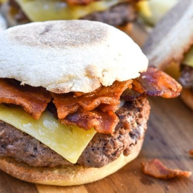 Guinness Bacon Irish Cheddar Cheeseburgers