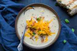 Potato Soup With Cheddar