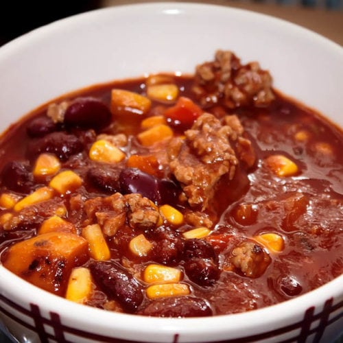 Delicious Chili with Coffee