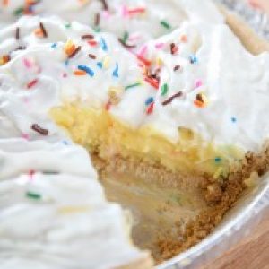 Cake Batter Cream Pie