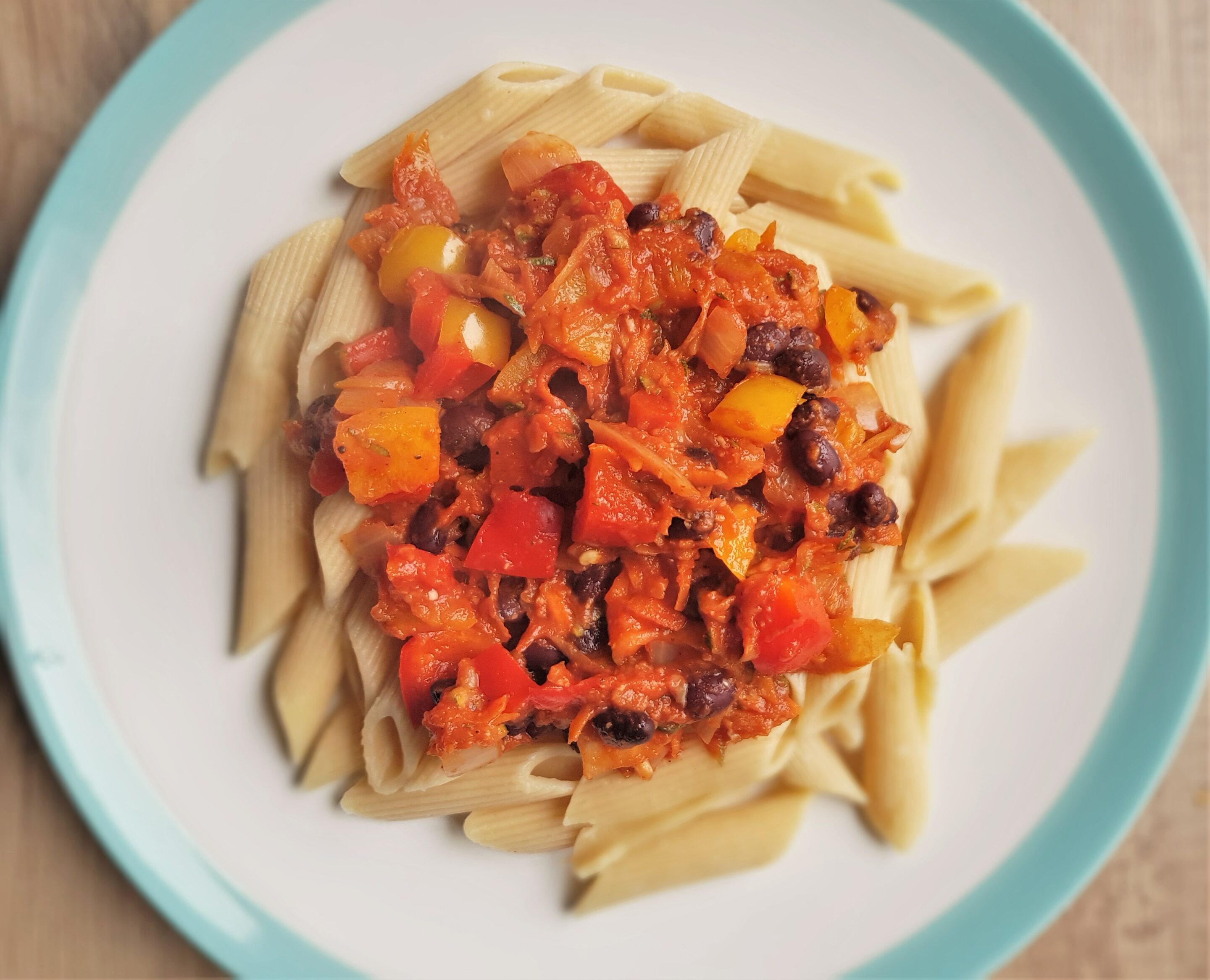 Black Bean and Tomato Pasta