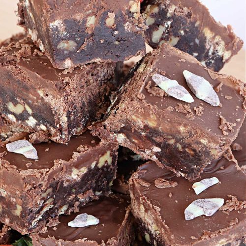 Gluten Free Mint Chocolate Fudge Brownies