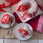 Peppermint Candy Cane Bundt Cake