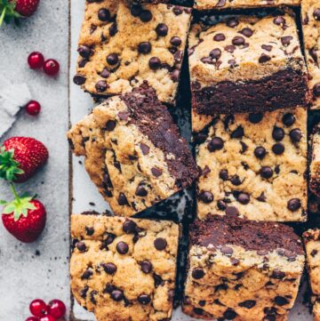 Brookies - Brownie Chocolate Chip Cookie Bars