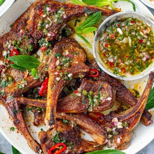 Lamb Chops With Mint Vinaigrette